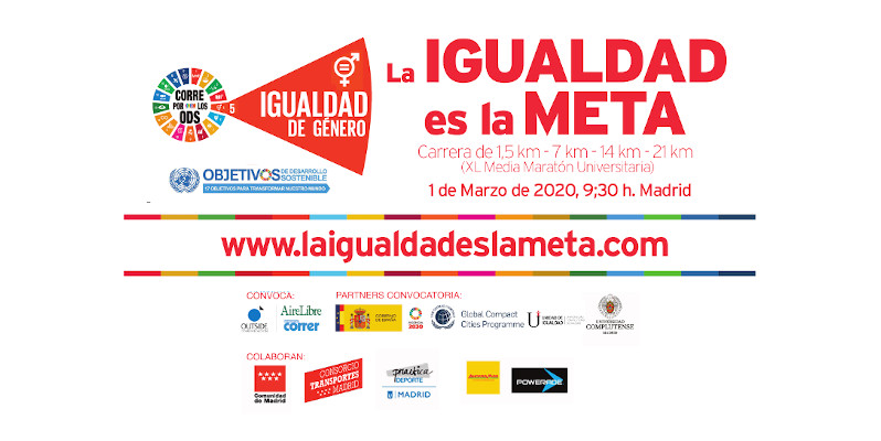 XL Media Maratón Universitaria de Madrid, bajo el lema La Igualdad es la Meta